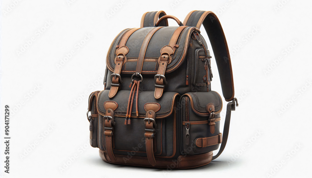backpack isolated on white space for copy, background for text backpack isolated on white space for copy, background for text