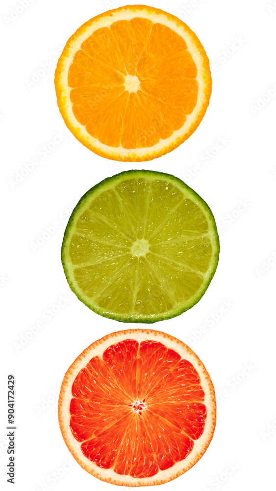 Fototapeta premium 3 different types of oranges