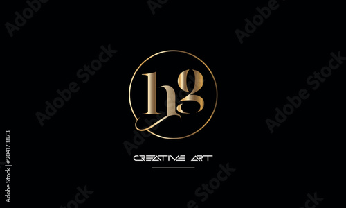 HG, GH, H, G abstract letters logo monogram