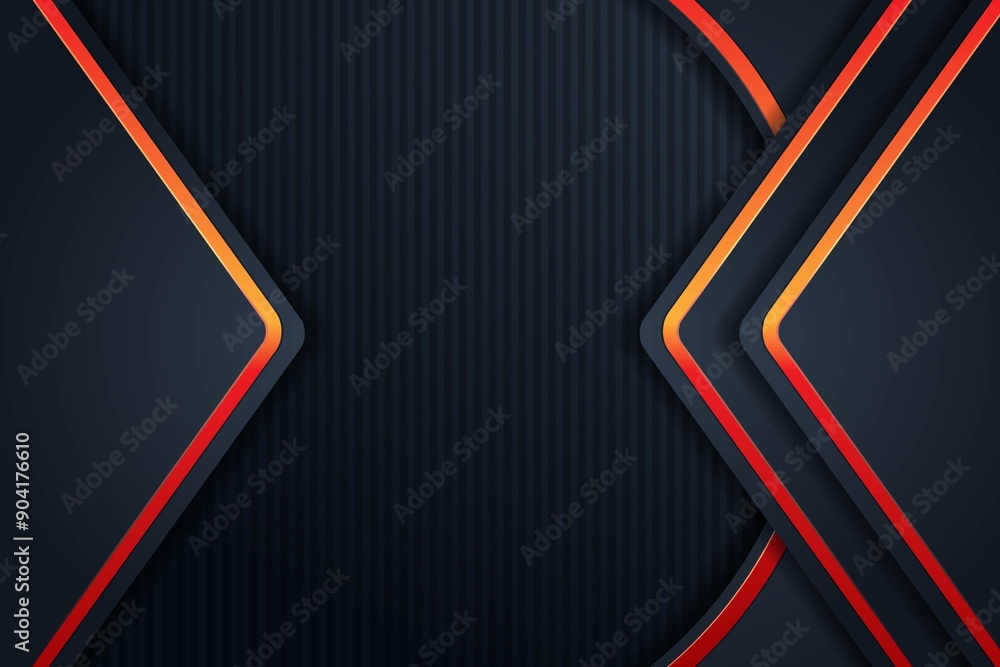 Abstract dark background with red and orange lines. Abstract dark background with red and orange lines.
