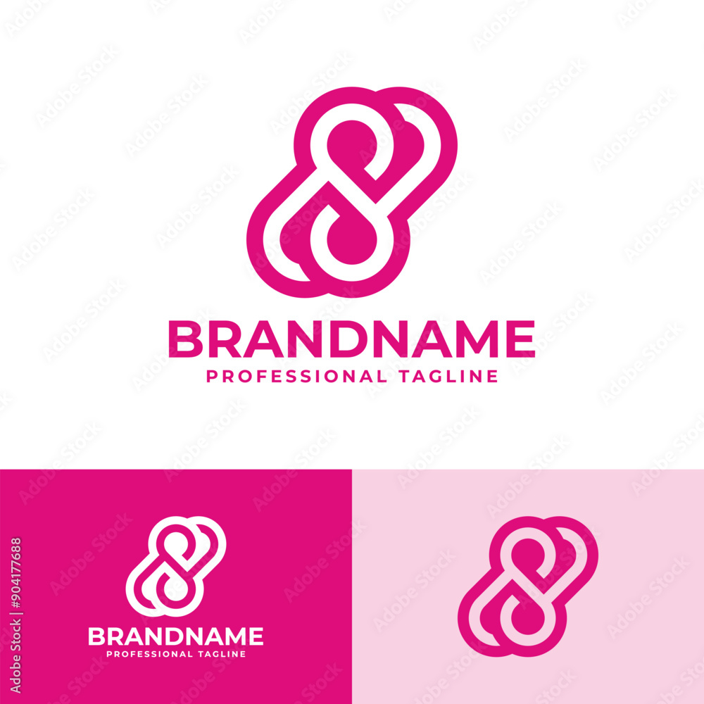 Infinity Love Logo, suitable for any business related to Love Infinity Love Logo, suitable for any business related to Love