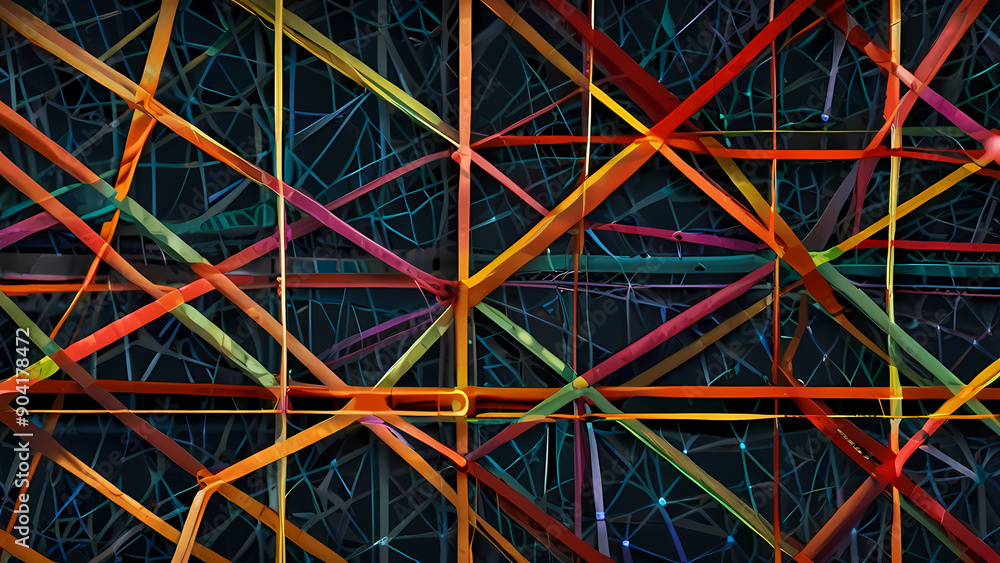 Fototapeta premium background that incorporates intersecting lines of web pattern