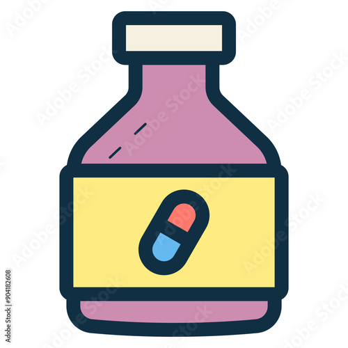 vitamin supplements bottle icon