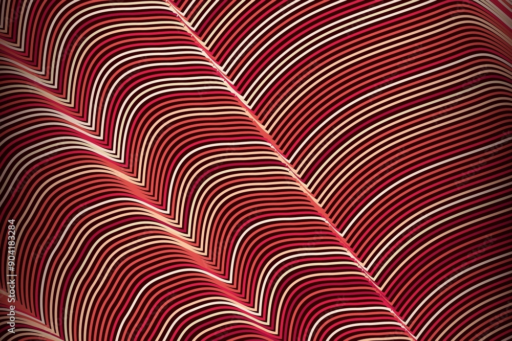 Abstract red and white curved lines pattern. Abstract red and white curved lines pattern.
