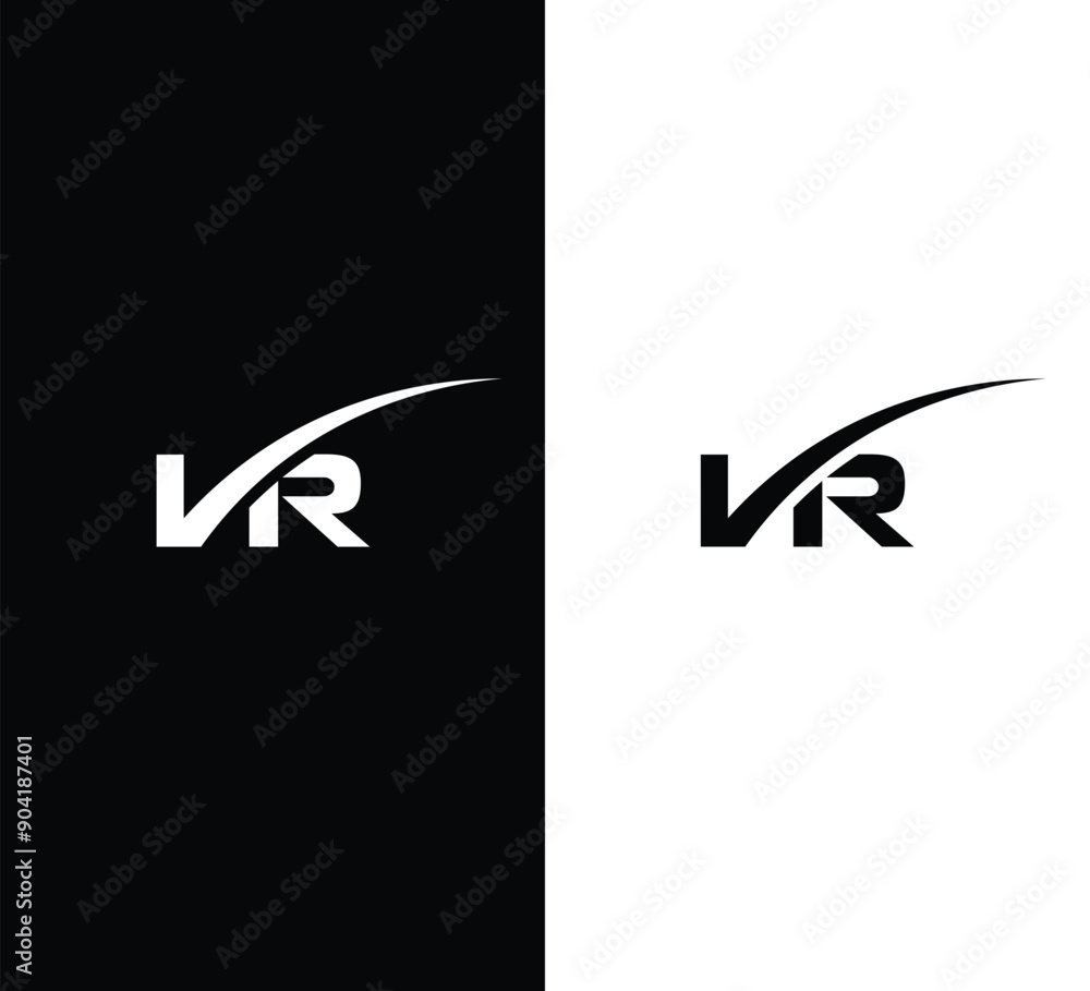 VR letter logo design vector VR letter logo design vector