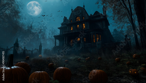 haunted house in the woods