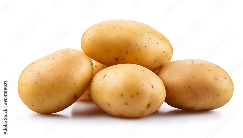 Group of Whole Raw Potatoes- Group of fresh raw whole potatoes isolated on white, detailed _1(164) Group of Whole Raw Potatoes- Group of fresh raw whole potatoes isolated on white, detailed _1(164)
