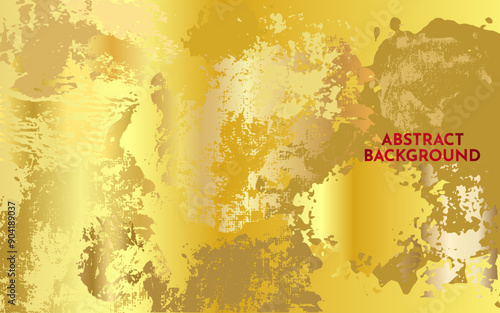Beautiful grunge gold art abstract background. With free space for text.