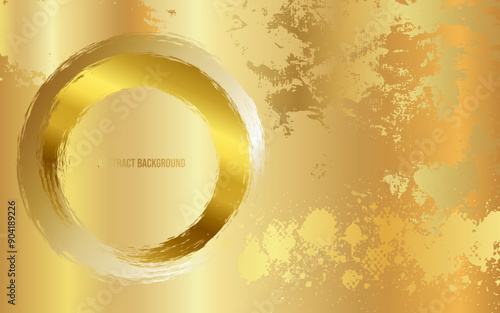 Beautiful grunge gold art abstract background. With free space for text.