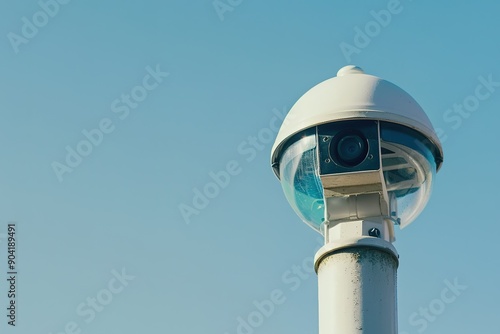 Security camera in operating photo