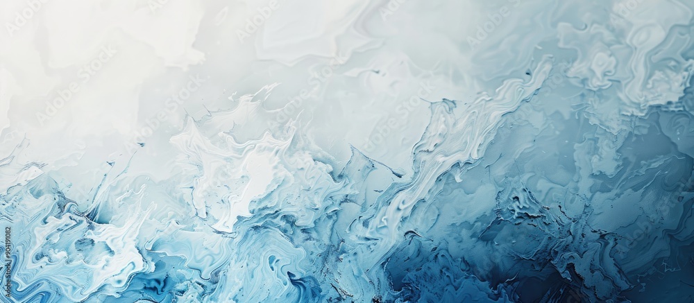 Fototapeta premium Abstract canvas texture in white and blue with design elements perfect for adding text or images copy space image