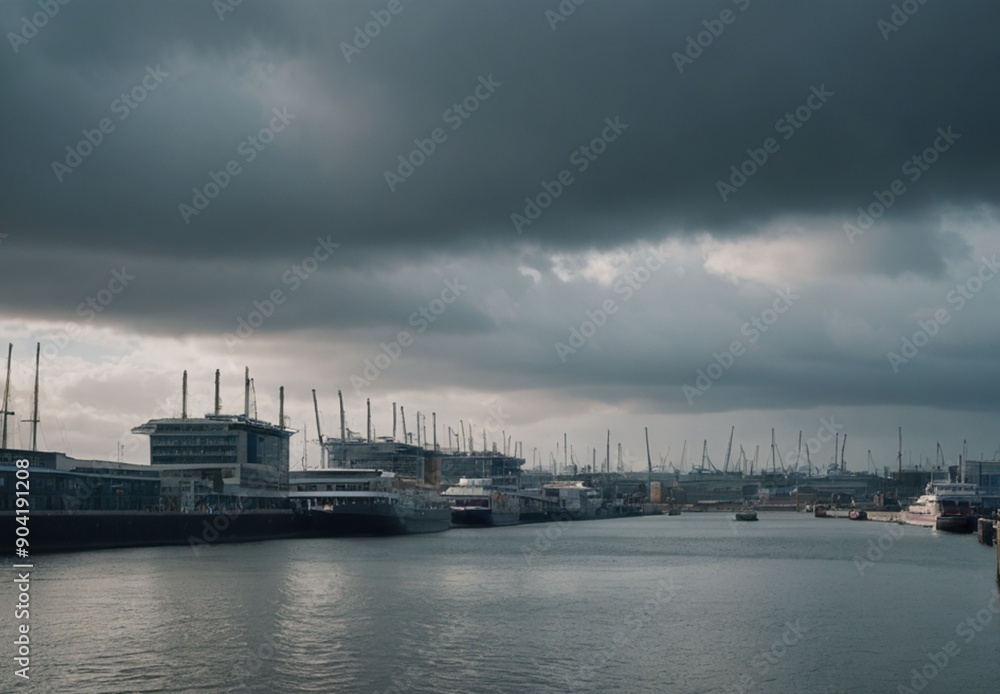 Fototapeta premium Water transport refers to the movement of goods and people via waterways such as rivers, lakes, and oceans
