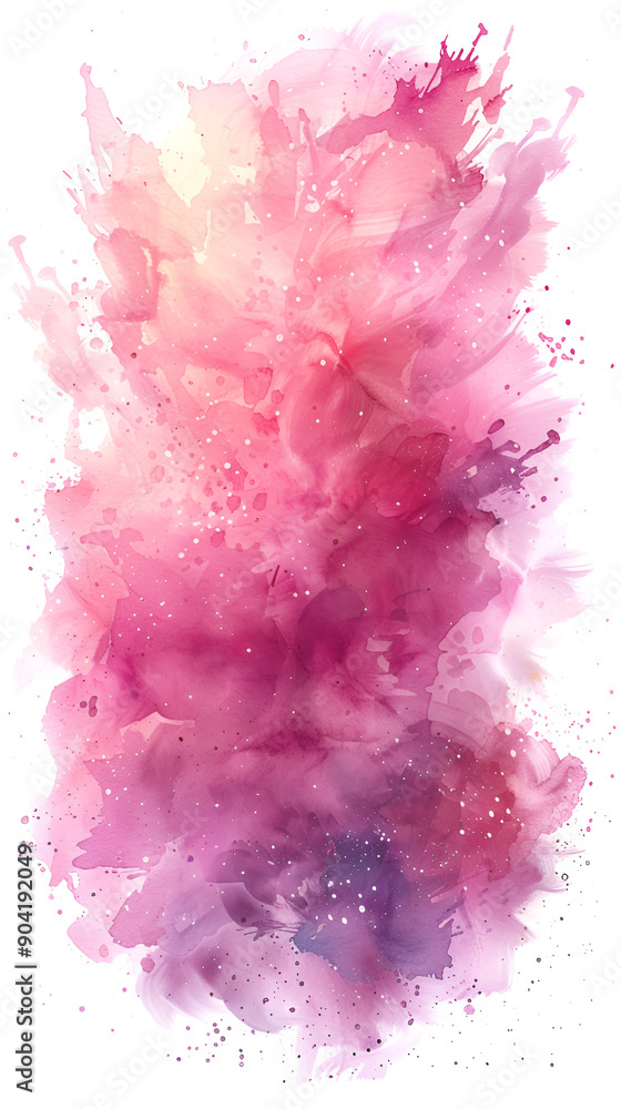 Fototapeta premium Abstract texture background ,Beautiful colorful abstract pink and white background ,Abstract pink watercolor splash texture background on white background