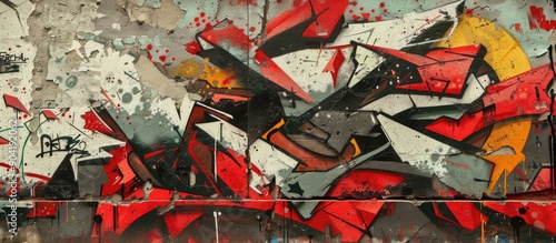 Wallpaper Mural Underground art featuring a stunning street art graffiti background with abstract house paint drawings reflecting modern urban street culture among youth depicted in an abstract picture with copy spa Torontodigital.ca
