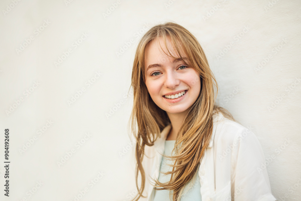 young woman on street, generation z girl posing outdoor backlit with sunlight, portrait. young woman on street, generation z girl posing outdoor backlit with sunlight, portrait.