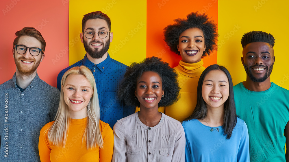 Diverse workforce with data-driven visuals Diverse workforce with data-driven visuals