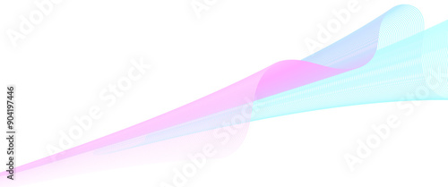 Futuristic Background with Bright Lines