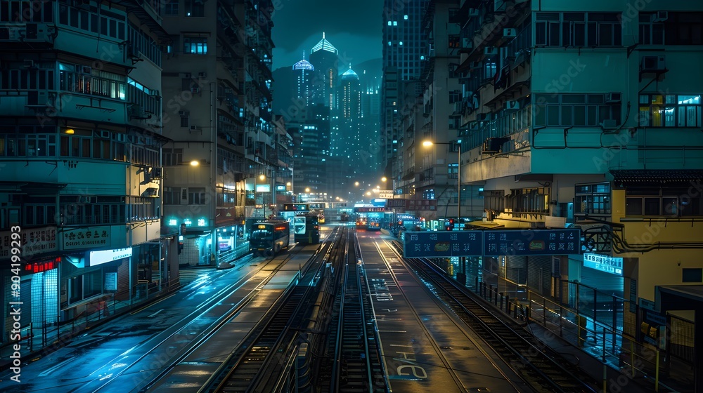 Fototapeta premium traffic of Hong Kong