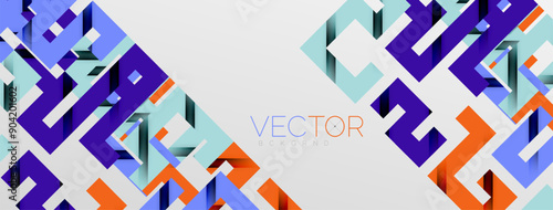 Color bend lines with shadow texture effect. Vector Illustration For Wallpaper, Banner, Background, Card, Book Illustration, landing page