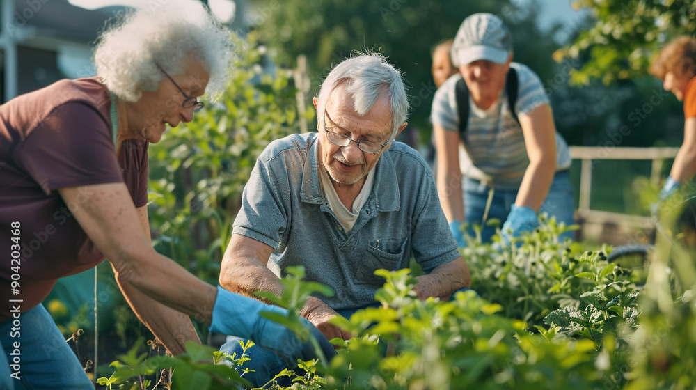 Fototapeta premium Volunteer opportunities can provide a sense of purpose in retirement.