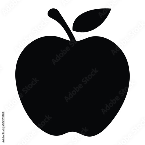 Apple icon vector silhouette art photo