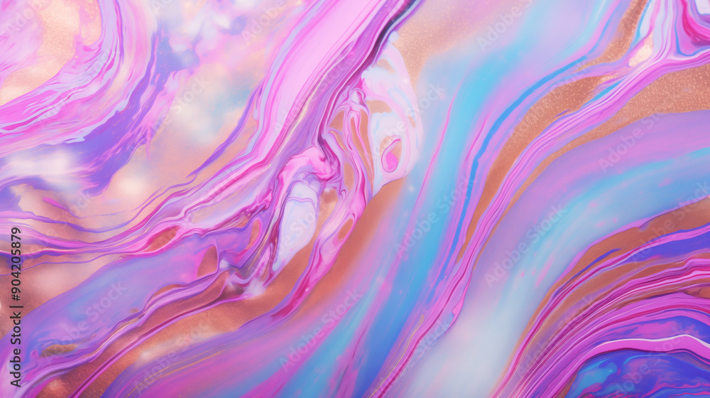 Colorful marble texture with swirls of pink, blue, and gold Colorful marble texture with swirls of pink, blue, and gold