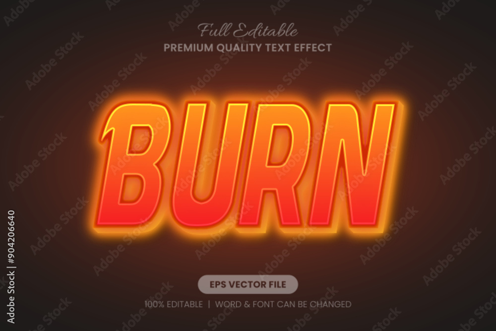 Burn Flame Editable Text Effect, Font Graphic Style Burn Flame Editable Text Effect, Font Graphic Style