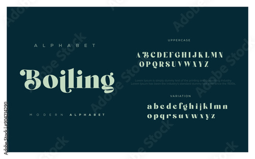 Boiling Modern abstract digital alphabet font. Minimal technology typography, Creative urban sport fashion futuristic font and with numbers. vector illustration