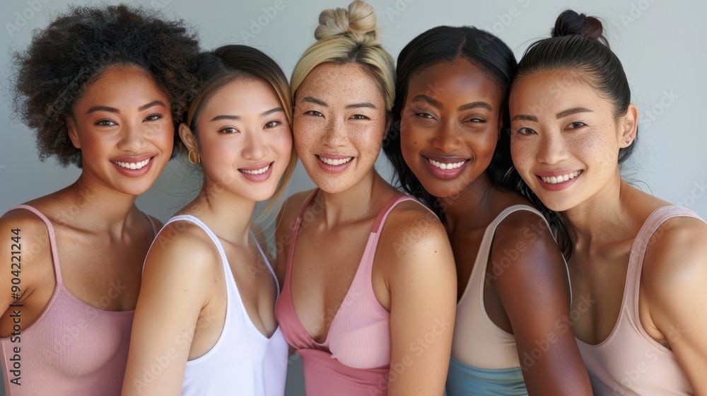 The diverse group of women The diverse group of women