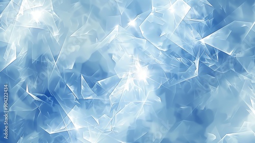 Abstract Ice Crystal Background