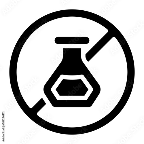 GMO free food glyph icon