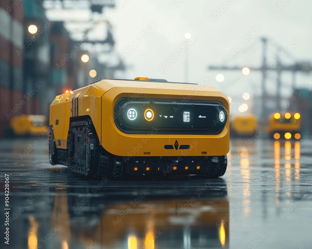 Revolutionizing Logistics: Cargo Handling Robots Streamlining Operations in a Modern Port Revolutionizing Logistics: Cargo Handling Robots Streamlining Operations in a Modern Port