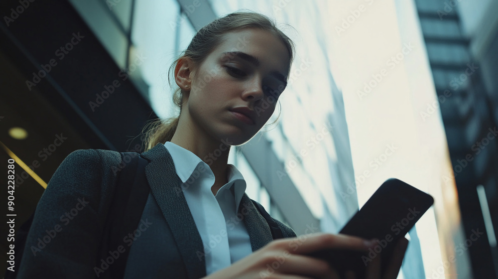 Businesswoman using a smartphone Businesswoman using a smartphone