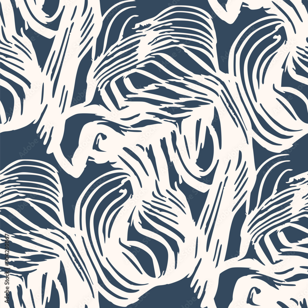 Seamless pattern with a simple abstract drawing. Vector illustration. Seamless pattern with a simple abstract drawing. Vector illustration.