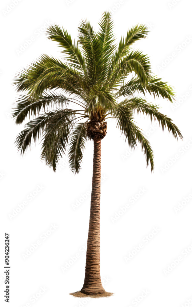 Obraz premium PNG Adonidia palm tree plant white background tranquility.