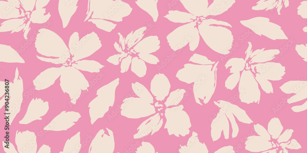 Exotic hand drawn flowers, seamless patterns with floral for fabric, textiles, clothing, wallpaper, cover, banner, interior decor, abstract backgrounds. Vector illustration. Exotic hand drawn flowers, seamless patterns with floral for fabric, textiles, clothing, wallpaper, cover, banner, interior decor, abstract backgrounds. Vector illustration.