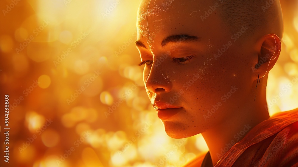 A Close-Up Portrait of a Woman with Short Hair A Close-Up Portrait of a Woman with Short Hair