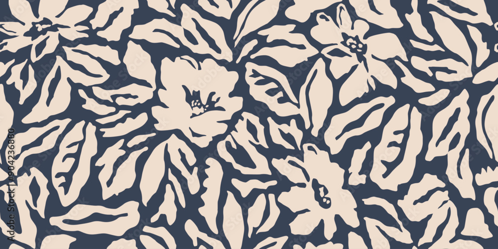 Exotic hand drawn flowers, seamless patterns with floral for fabric, textiles, clothing, wallpaper, cover, banner, interior decor, abstract backgrounds. Vector illustration. Exotic hand drawn flowers, seamless patterns with floral for fabric, textiles, clothing, wallpaper, cover, banner, interior decor, abstract backgrounds. Vector illustration.