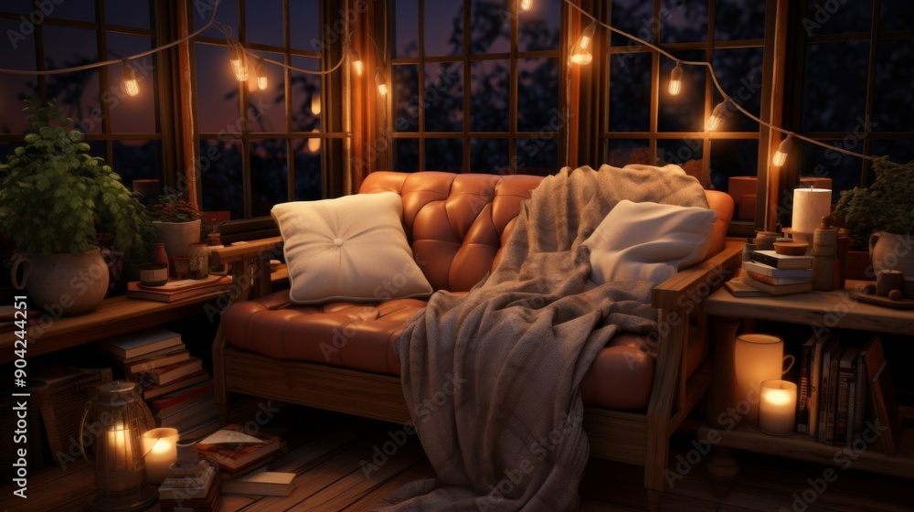 Cozy Evening in a Rustic Cabin Cozy Evening in a Rustic Cabin