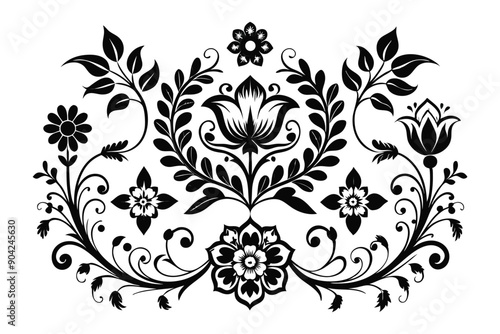 Floral Ornament Collection and Decorative Vintage Luxury Elegant Pattern Vector Artwork