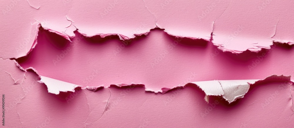 Message of support on torn paper with a pink backdrop serving as a symbolic feel better gesture Room for text on the image is available. Copy space image. Place for adding text and design Message of support on torn paper with a pink backdrop serving as a symbolic feel better gesture Room for text on the image is available. Copy space image. Place for adding text and design