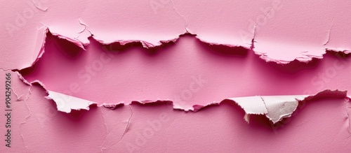 Message of support on torn paper with a pink backdrop serving as a symbolic feel better gesture Room for text on the image is available. Copy space image. Place for adding text and design