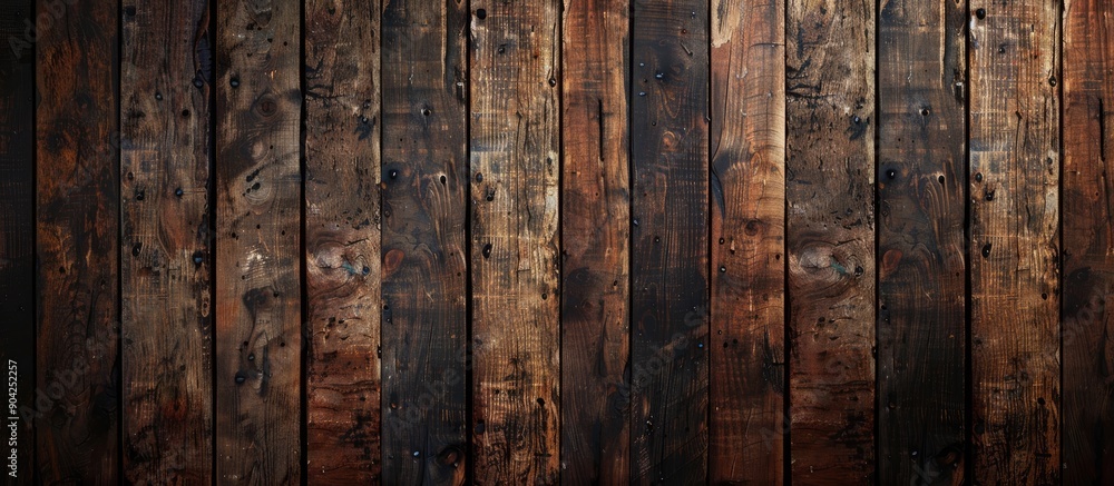Fototapeta premium Vintage textured brown wood background suitable for banners wallpapers posters and top view shots with copy space image