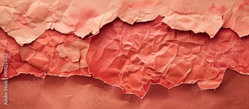 Wallpaper Mural An abstract representation of the buy now pay later concept on torn red paper against a brown backdrop with ample copy space for an image Torontodigital.ca