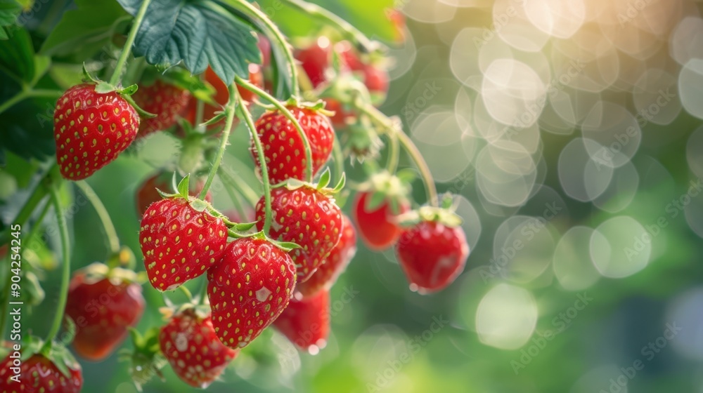The Ripe Red Strawberries The Ripe Red Strawberries