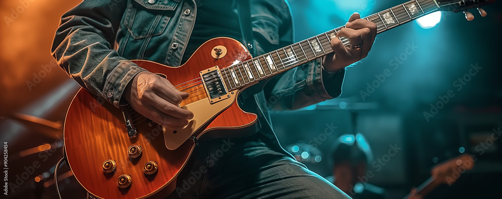 Obraz premium Guitarist on Stage
