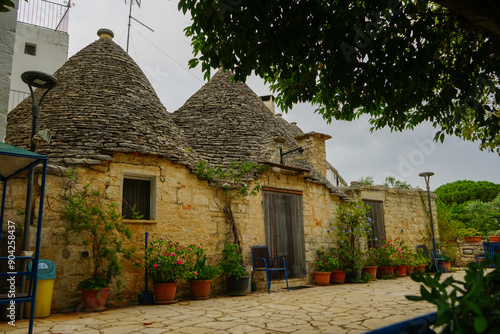 Old trullo of Alberobello, Puglia, Italy photo