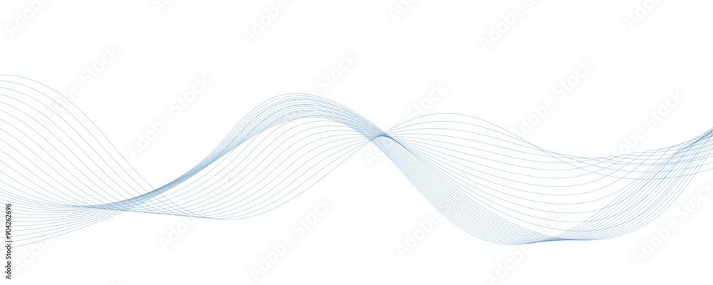 Abstract blue wavy lines. Vector background. Abstract blue wavy lines. Vector background.