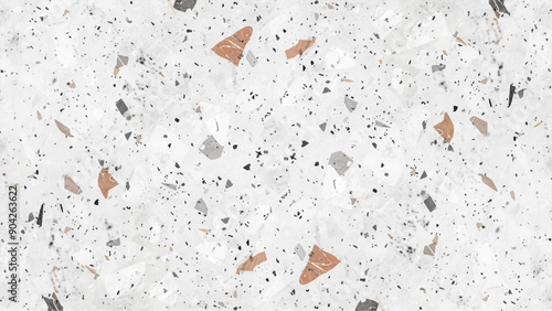 Terrazzo white marble stone texture. Stone ceramic art wall interiors backdrop design. Abstract marble dusty rose blush liquid watercolor background with gold lines