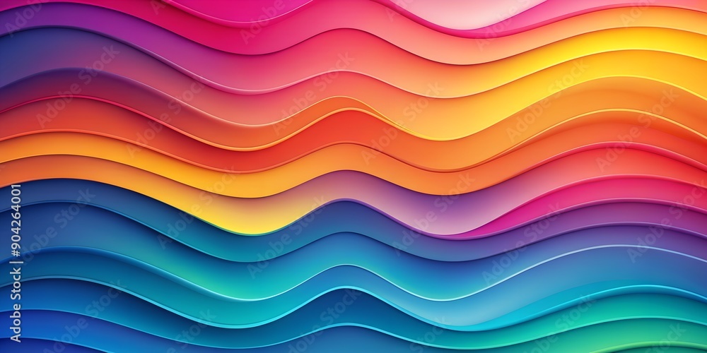 wallpaper from wavy shapes filled colorful gradient Generative AI wallpaper from wavy shapes filled colorful gradient Generative AI